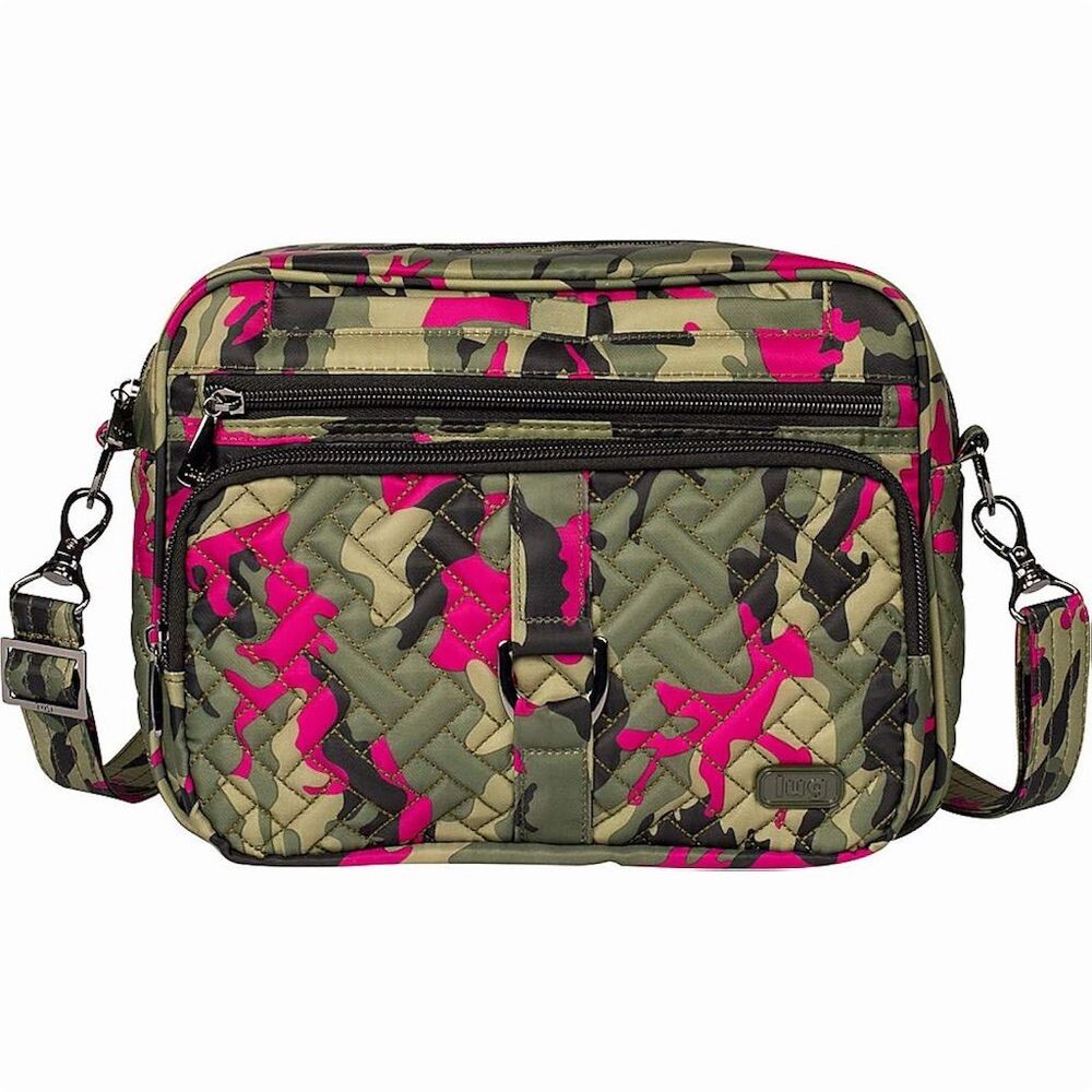 Lug Carousel XL Women's Crossbody Bag Camo Orchid Large